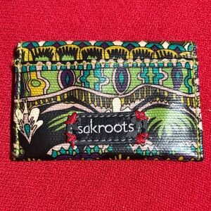 Sakroots Green Multi Patterned Card Sleeve